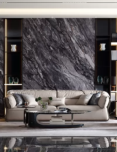 梵巴赫现代轻奢全真皮沙发组合慢意