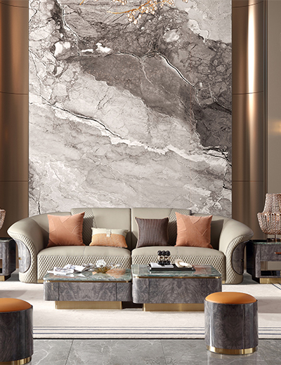 梵巴赫现代轻奢皮沙发元宝